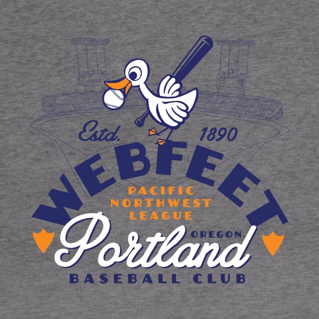 Portland Webfeet Baseball by MindsparkCreative